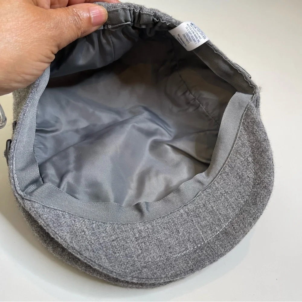 Janie And Jack NEWSBOY CAP in heather grey 4-5
